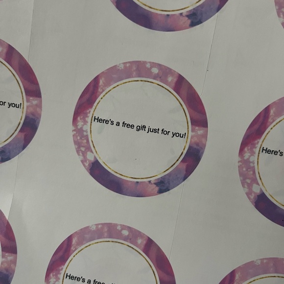 Other - 60 CT of " Here's a free gift just for you!" Stickers